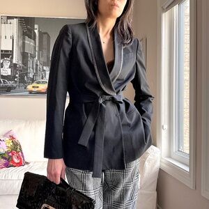 NWT Brunello Cucinelli wool blend tie blazer